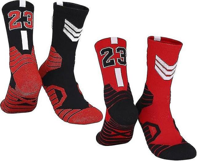 Modle Adulte Lot De 2 Paires De Chaussettes De Basket-Ball Pour Homme Et Garon, Numro Chanceux De L' on Productcaster.