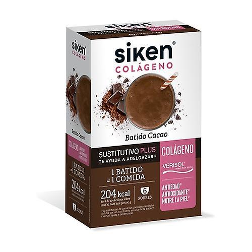 Siken Kollageenin vaihto Ravistus Kaakao 6 pakettia 50g on Productcaster.