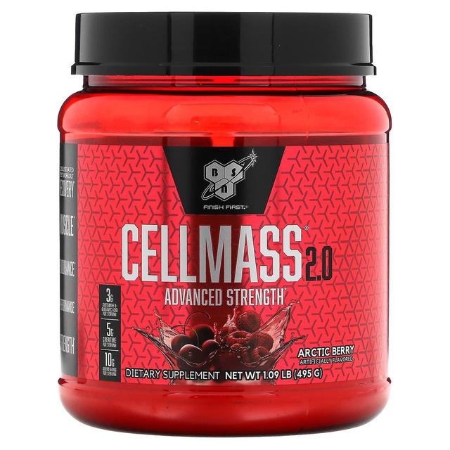 BSN, Cellmass 2.0, Força Avançada, Arctic Berry, 1,09 lb (495 g) on Productcaster.