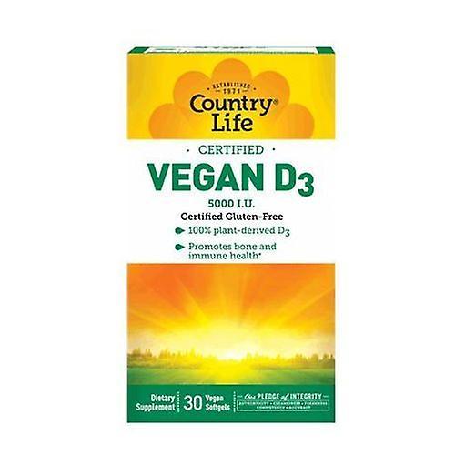 Country Life Vegan D3,5000 Iu ,30 Veg Softgels (Pack of 1) on Productcaster.