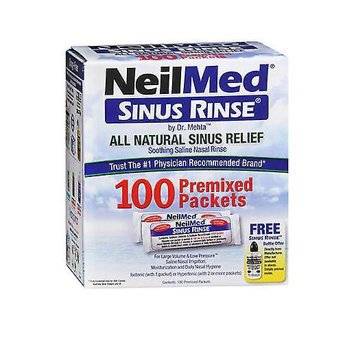 Neilmed Sinus Rinse Premixed Packets, Count of 100 (Pack of 1) on Productcaster.