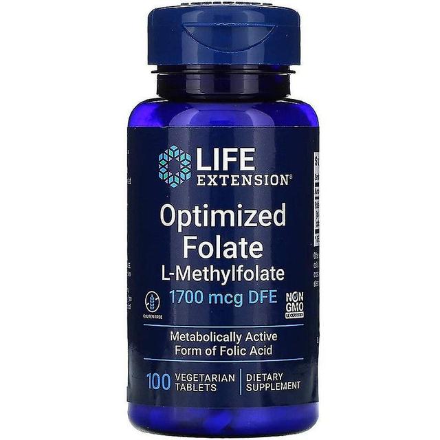 Life Extension Optimized Folate 1700mcg Vegicaps 100 on Productcaster.