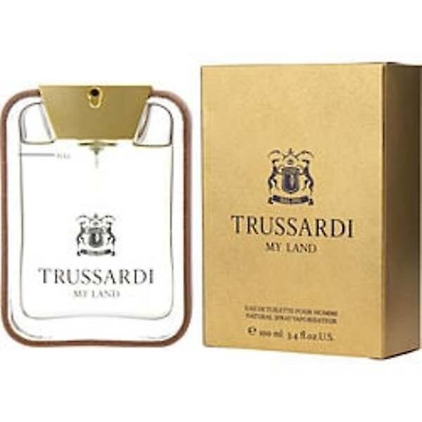 TRUSSARDI MY LAND by Trussardi EDT SPRAY 3.4 OZ Dla Mężczyzn Violet on Productcaster.