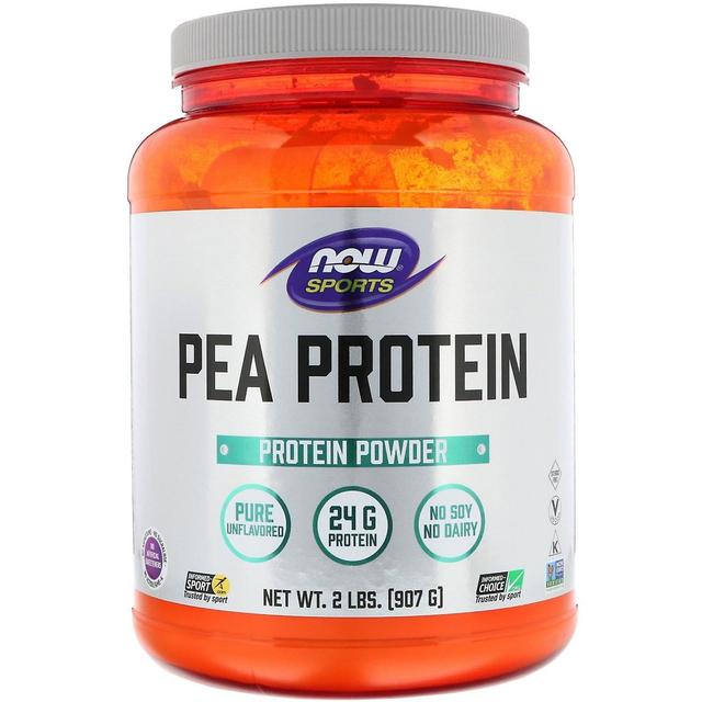 Now Foods, Sport, Białko grochu, Pure Unflavored, 2 lbs (907 g) on Productcaster.