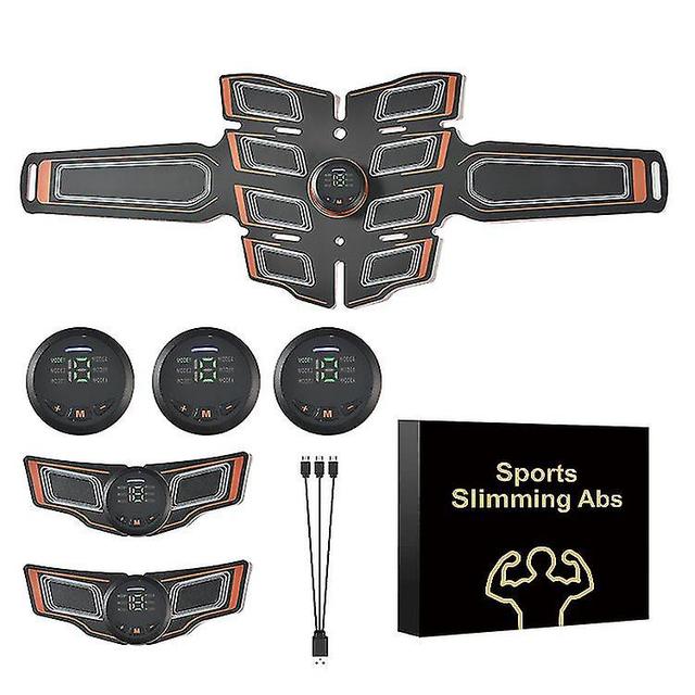 Abs Stimulator Muscle Exercise, Smart Fitness Ems Machine For Men 0range on Productcaster.