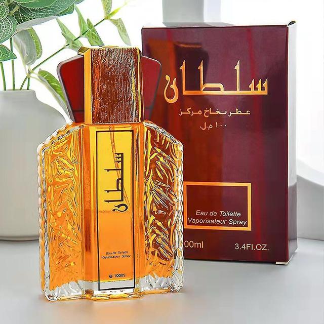 Arabisk Parfyme for menn, 100ml Sultan Eau de Toilette Dubai Retro Mens dufter konsentrert Langvarig Arabes Parfyme for menn svart-1pc on Productcaster.