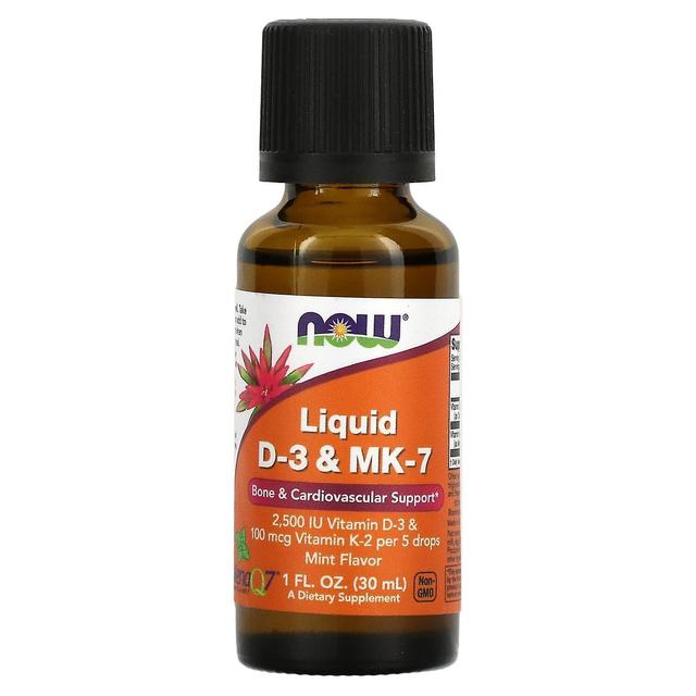 NOW Foods, Liquid D-3 & MK-7, 1 fl oz (30 ml) on Productcaster.