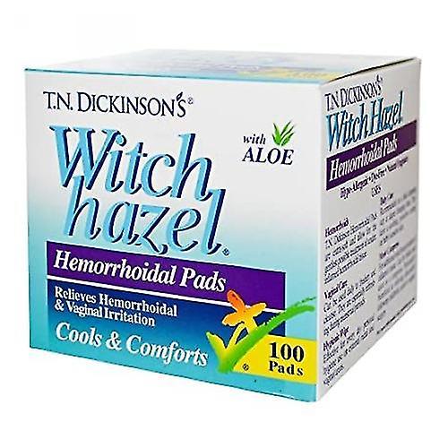 TN Dickinson's T.N. Dickinson's Witch Hazel Hemoroidné vankúšiky s aloe, 100 Ct (balenie po 1) on Productcaster.