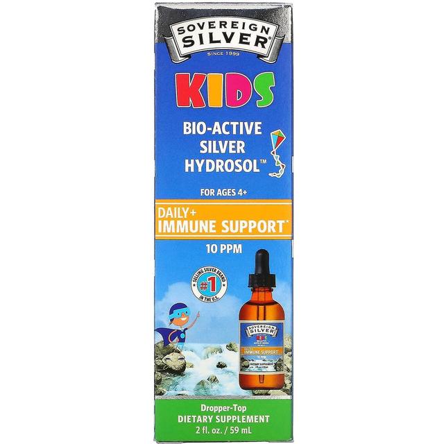 Sovereign Silver, Kids Bio-Active Silver Hydrosol, päivittäinen immuunituki, ikä 4+, 10 ppm, 2 fl oz (5 on Productcaster.