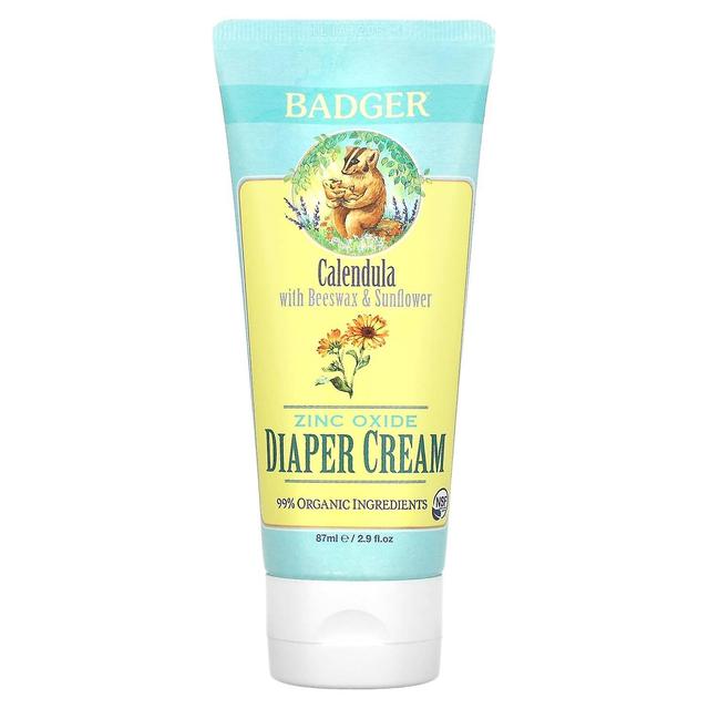 Badger Company, Diaper Cream, Calendula with Beeswax & Sunflower, 2.9 fl oz (87 ml) on Productcaster.