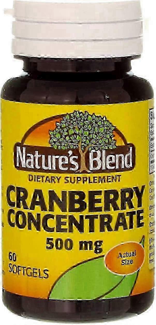 Nature's blend cranberry concentrate, 500 mg, softgels, 60 ea on Productcaster.