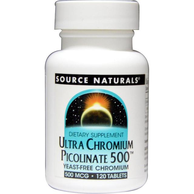 Source Naturals, Ultra Chromium Picolinate 500, 500 mcg, 120 Tablets on Productcaster.