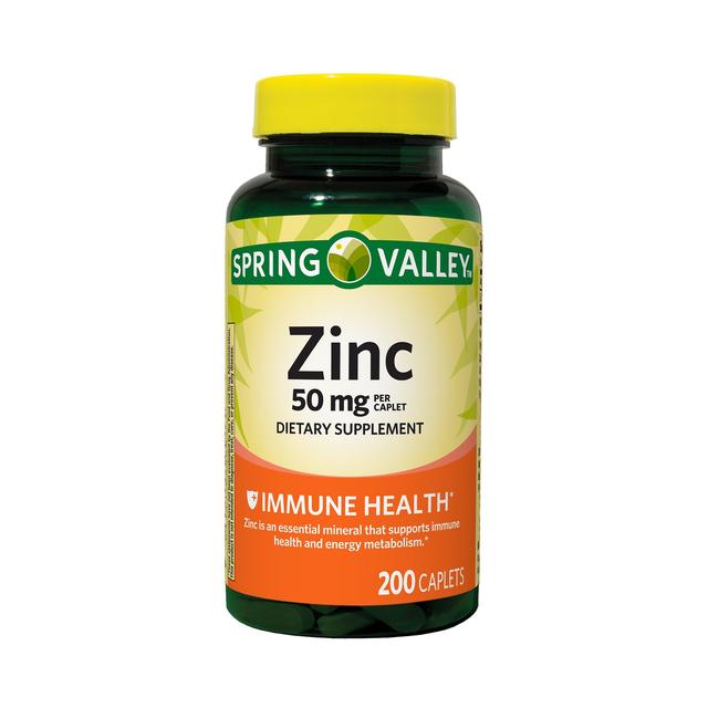 Spring valley zinc caplets, 50 mg, 200 ct on Productcaster.