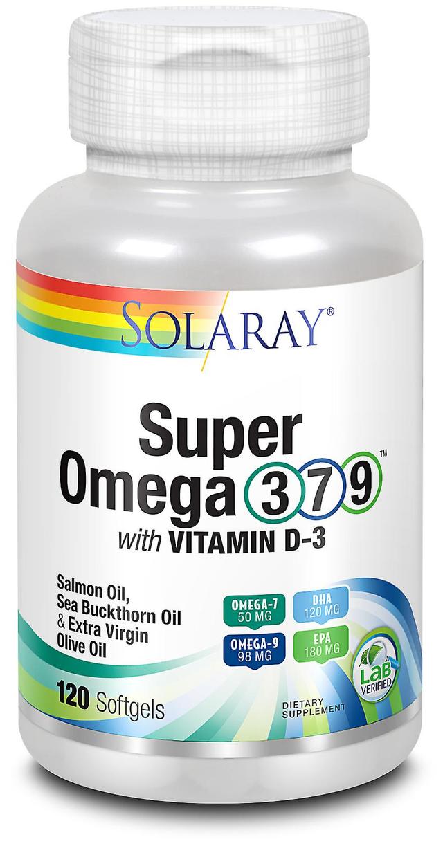 Solaray Super Omega 3,7 a 9 120 perál on Productcaster.