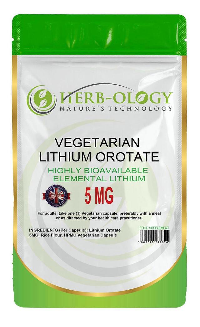 Herb-ology Lithium orotaat (5mg) 1 Pouch (60 Capsules) on Productcaster.