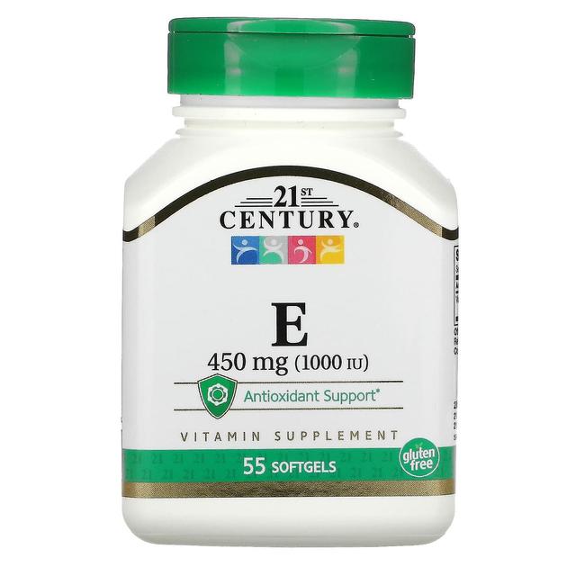 21st Century Século 21, E, 450 mg (1.000 UI), 55 cápsulas gelatinosas on Productcaster.