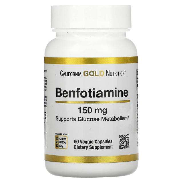 California Gold Nutrition, Benfotiamine, 150 mg, 90 Veggie Capsules on Productcaster.