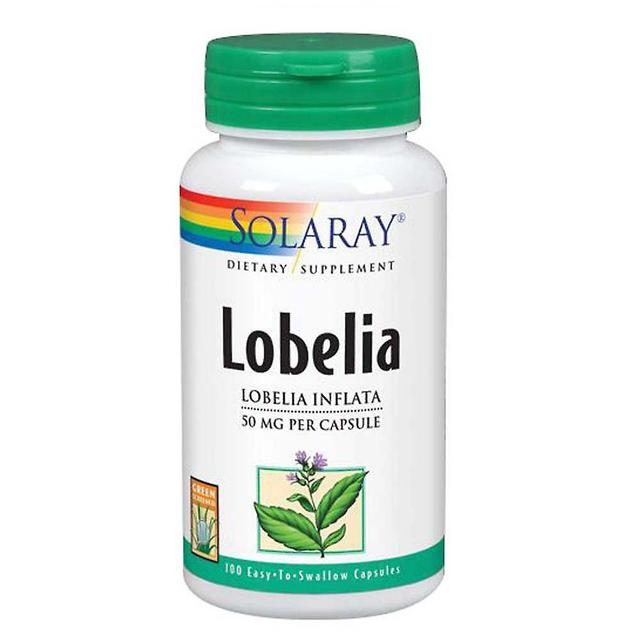 Solaray Lobelia,50 mg ,100 Caps (Pack of 6) on Productcaster.