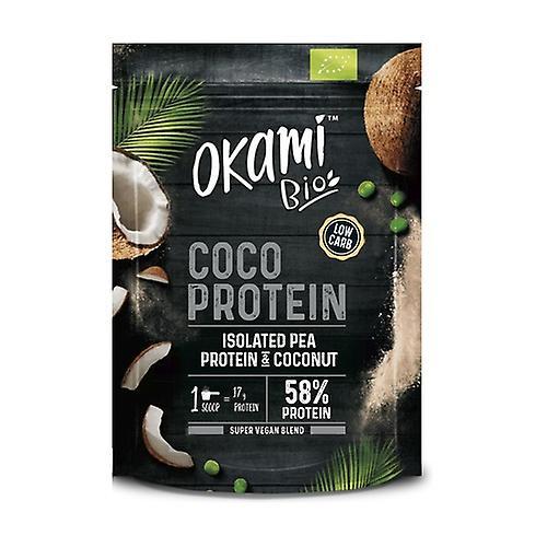 Okami Isolated pea and coconut protein 500 g of powder on Productcaster.