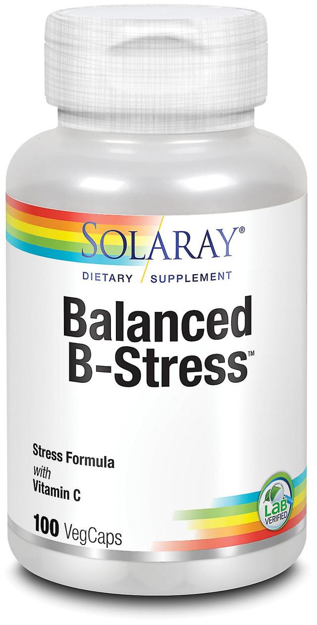 Solaray Nutritionally Balanced B-Stress 100 Vegetable Capsules on Productcaster.