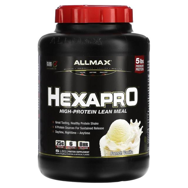 ALLMAX, Hexapro, Ultra-Premium 6-proteinblanding, fransk vanilje, 2,27 kg (5 lbs) on Productcaster.