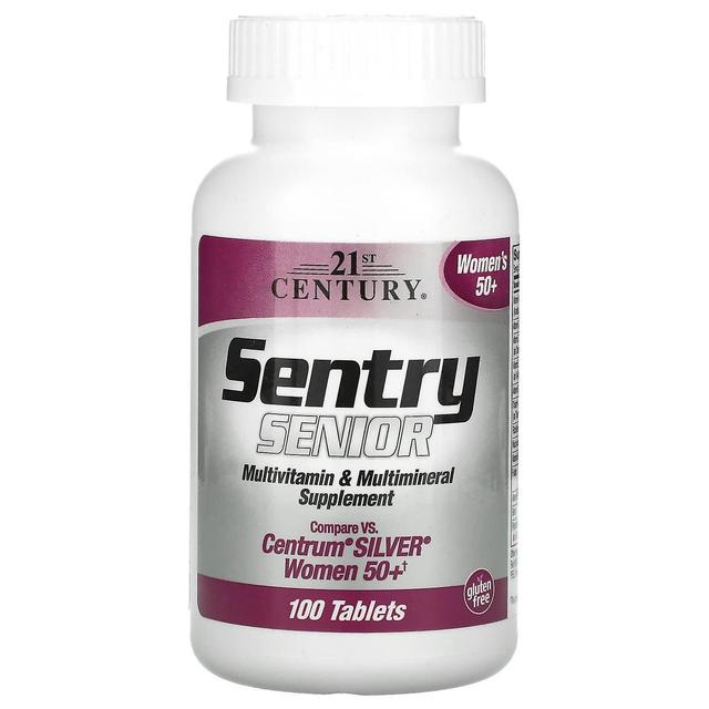 21st Century Século 21, Sentinela Sênior, Multivitamínico e Multimineral Suplementar, Mulheres 50+, 100 Comprimidos on Productcaster.