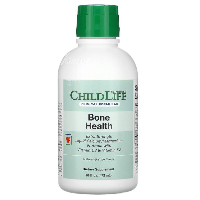 Childlife Clinicals, Bone Health, Vloeibare Calcium/Magnesium Formule met Vitamine D3 &Vitamine K2, Nat on Productcaster.