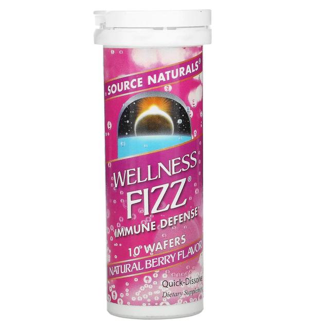 Source Naturals, Wellness Fizz, Natural Berry Flavor, 10 Wafers on Productcaster.