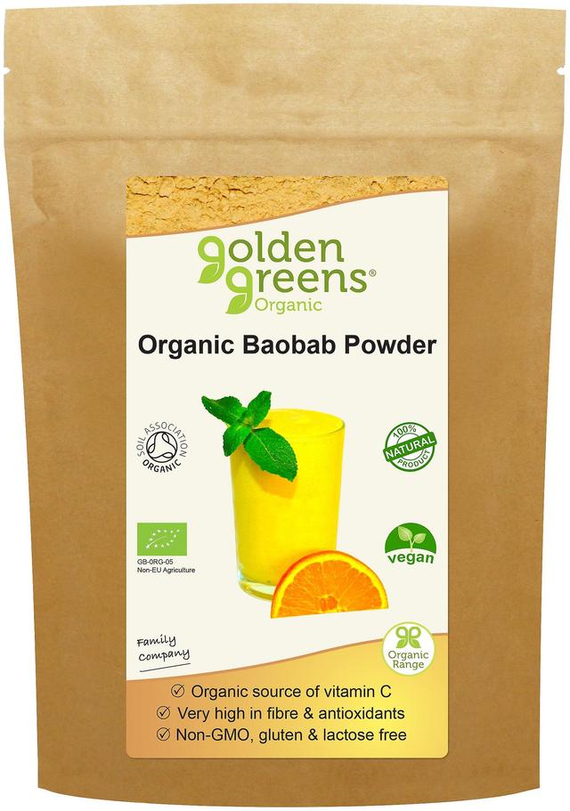 Golden Greens (Greens Organic) Gyllene gröna (gröna, ekologiska), ekologiskt baobabpulver 200g on Productcaster.