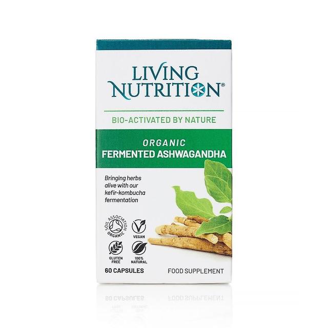 Living Nutrition Elävä ravitsemus orgaaninen fermentoitu ashwagandha 60-luku on Productcaster.