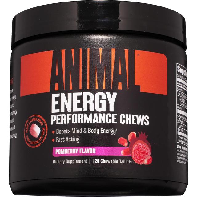 Universal Nutrition Animal Energy pureskelee - Pom-Marja - 120 tablettia 120 Tablets on Productcaster.