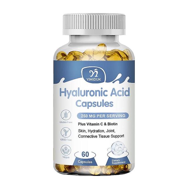 Eccpp Hyaluronic Acid Capsules Supplement For Healthy Support Connective Tissue And Joints Promote Youthful Healthy Skin 1 Bottles 60 pcs on Productcaster.