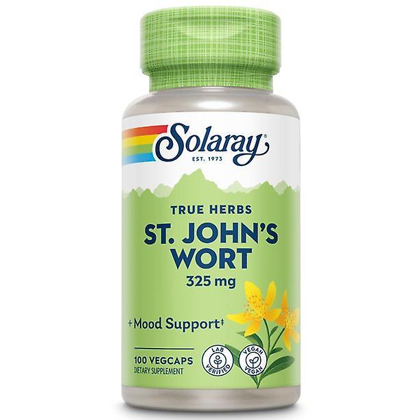 Solaray st johns hierba 325mg entero | aérea | de apoyo al estado de ánimo y la salud del cerebro laboratorio vegano no transgénico verificado on Productcaster.