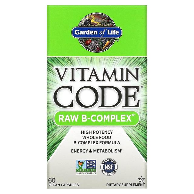 Garden of Life, Vitamin Code, RAW B-Complex, 60 Vegan Capsules on Productcaster.