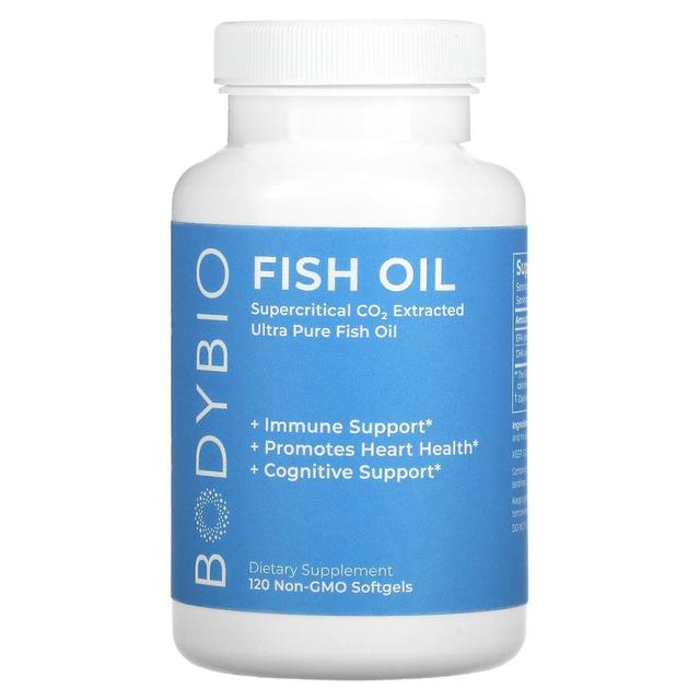 BodyBio, Olio di pesce, 120 softgels non OGM on Productcaster.