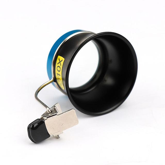 10 Times Mirror Magnifying Glass With Clip Multifunctional Jewelry Identification Tool Watch Repair Tools on Productcaster.