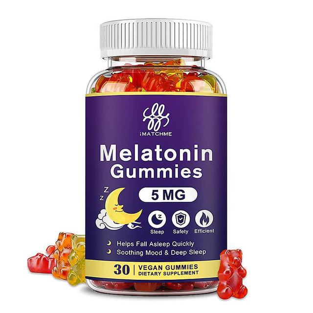 Tib Imatchme 5mg Melatonin Gummies Vitamin B6 Relieve Stress, Improve Sleep Boost Mmunity Help Deep Sleep Health Sleeping Product 30pcs on Productcaster.