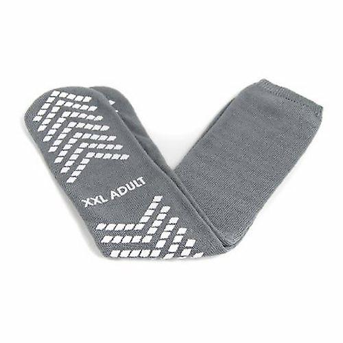 McKesson Slipper Socks Adult 2X-Large Gray Above the Ankle, Count of 48 (Pack of 1) on Productcaster.