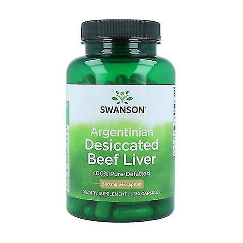 Desiccated Beef Liver 500 mg 100% Pure Defatted 120 capsules of 500mg on Productcaster.