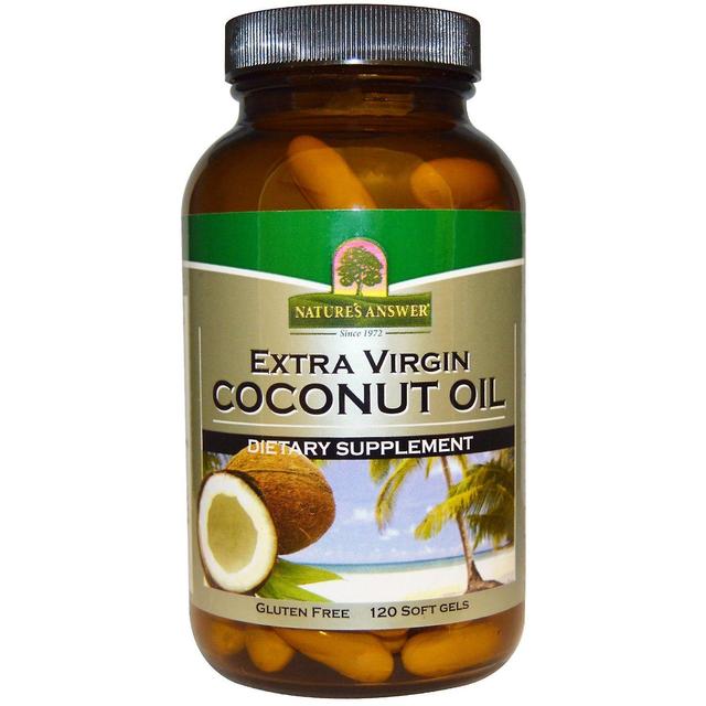 Nature's Answer, Extra Virgin Coconut Oil, 120 Softgels on Productcaster.