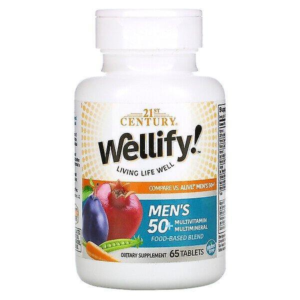 21st Century, Wellify, Men's 50+ Multivitamin Multimineral, 65 Tablets on Productcaster.