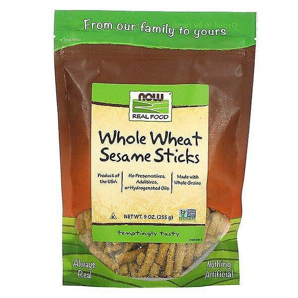 NOW Foods Nu Voedsel, Echt Voedsel, Volkoren Sesamsticks, 9 oz (255 g) on Productcaster.