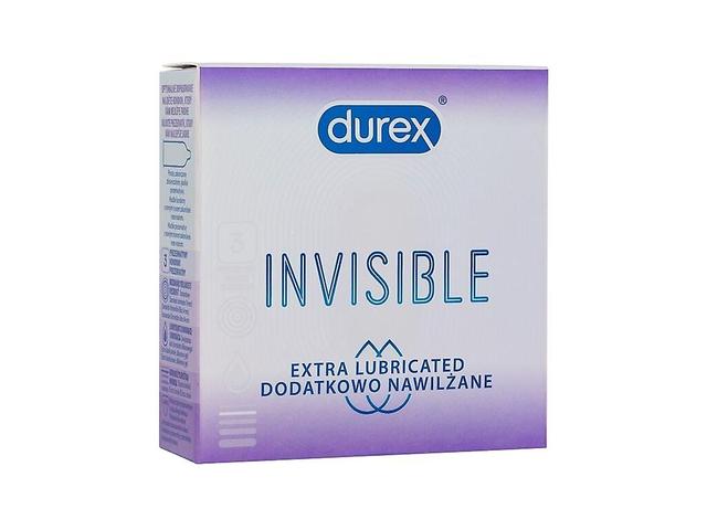 Durex - Usynlig ekstra smurt - for menn, 3 stk on Productcaster.