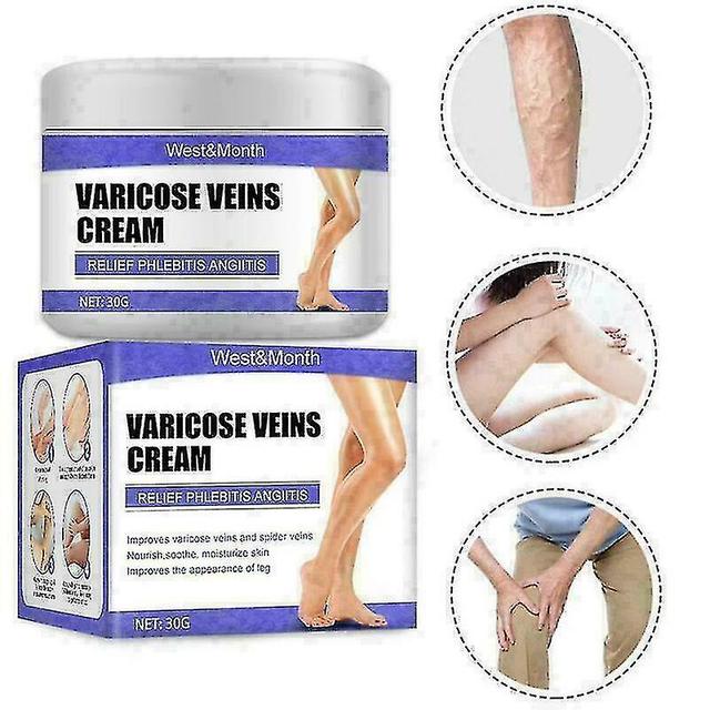 1/2pcsvein Care Fading Cream Varicose Veins Cream For Legs Veins Herbal Ointment 2pcs on Productcaster.