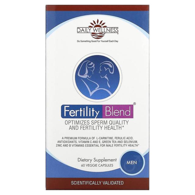 Daily Wellness Company, Fertility Blend, Men, 60 Veggie Capsules on Productcaster.