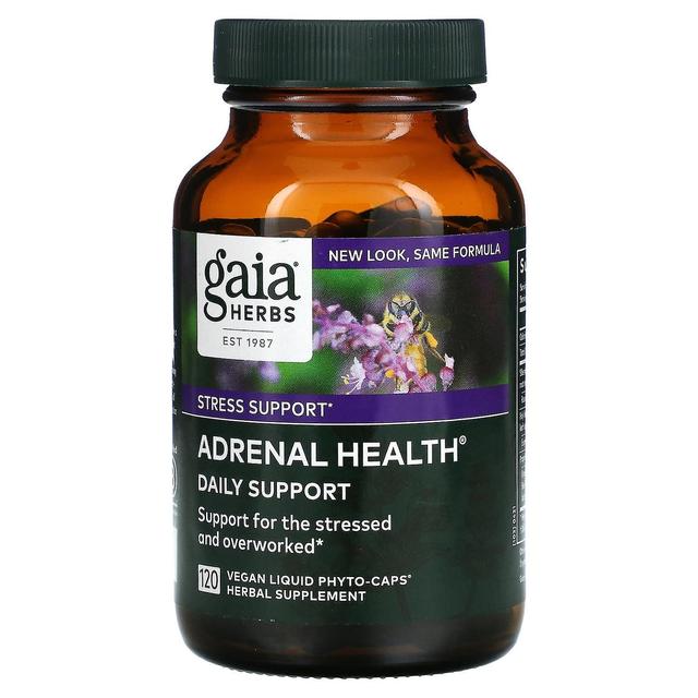 Gaia Herbs, Adrenal Health, Daily Support , 120 Vegan Liquid Phyto-Caps on Productcaster.