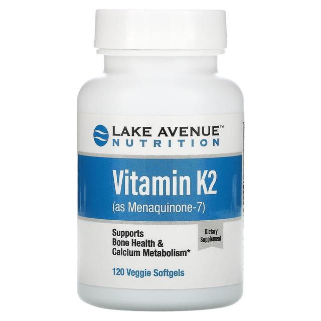 Lake Avenue Nutrition, Vitamin K2 (som Menakinon-7), 50 mcg, 120 Veggie Softgels on Productcaster.