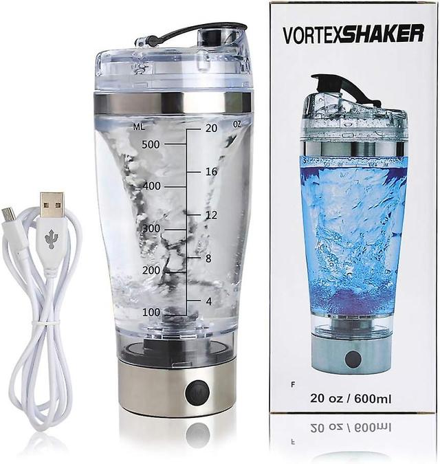 Junghoo Electric Protein Shaker, Rechargeable Portable 600ml Mixer, Ideal For Protein Powder, Milk, Sugar, Coffee, Other Powders, Comes With Protei... on Productcaster.