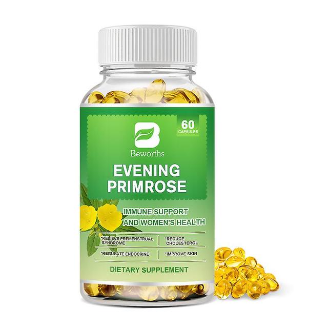 Visgaler Evening Primrose Oil Capsules Promote Skin&cardiovascular Health-hormone Support Supplements-nutritional Support For Women 60pcs on Productcaster.