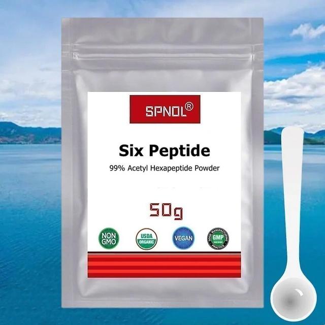 Huamade 50g-1000g Acetyl Hexapeptide Cosmetic Grade 99% Six Peptide Powder Anti Aging Ageless Make Your Own Solution 500 on Productcaster.